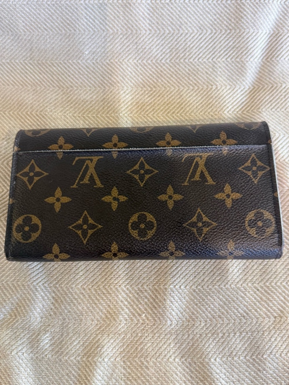 Louis Vuitton Monogram Canvas Flap Wallet - Brown with Pink interior - Picture 2 of 9